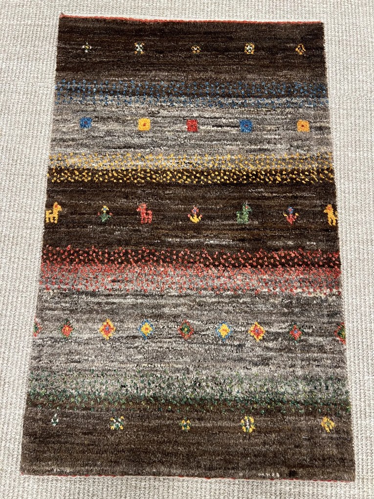 Gabbeh Tappeto persiano 80x50 Blu (Iran) Annodato A Mano