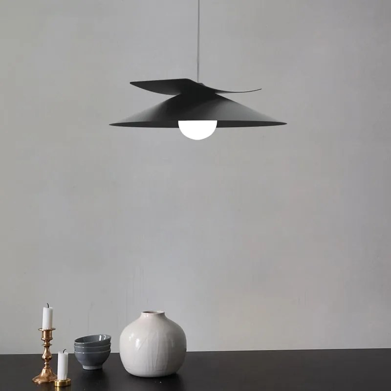 Lampadario Moderno Miller nero  E27 Ø40cm LUMICOM