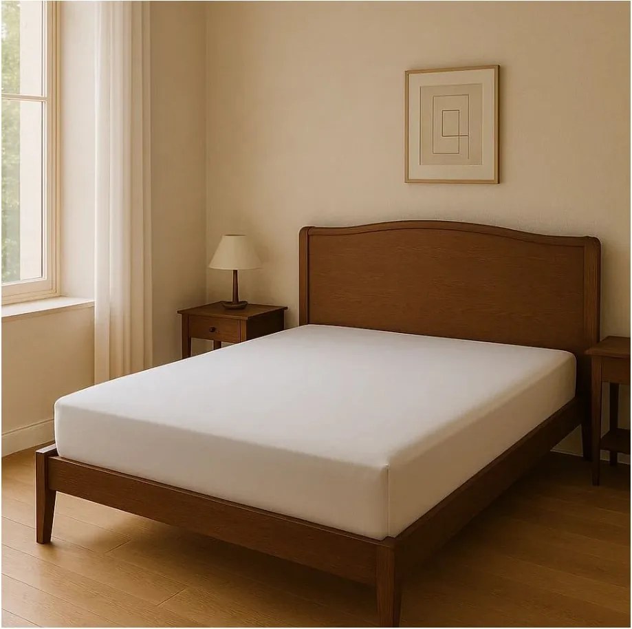 Lenzuolo con angoli bianco in cotone renforcé 200x140 cm Ranforce – Mila Home Luxury