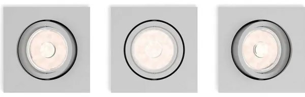 Philips 50193/87/PN - KIT 3x Lampada da incasso ENNEPER 1xGU10/5,5W/230V