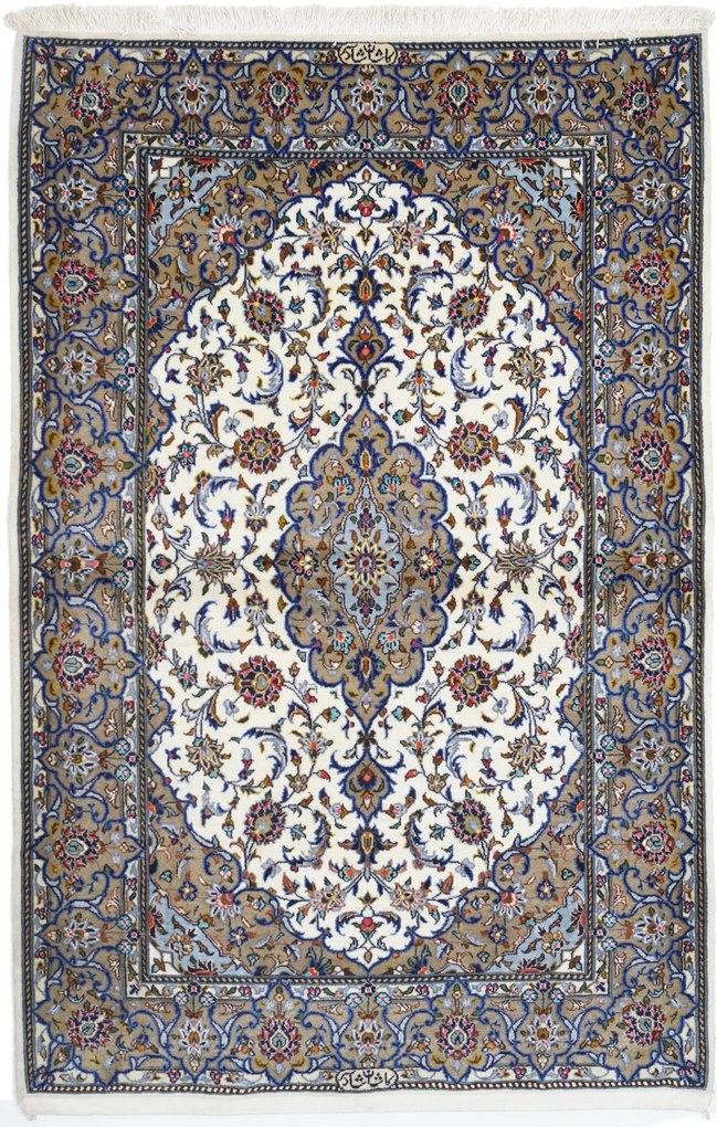 Kashan Tappeto 180x120 (Iran) Annodato A Mano