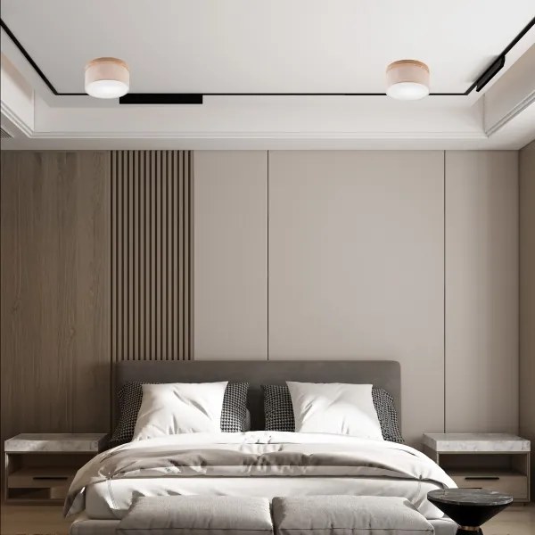 Brilagi - LED Plafoniera BELLADONNA 1xE27/15W/230V beige/quercia