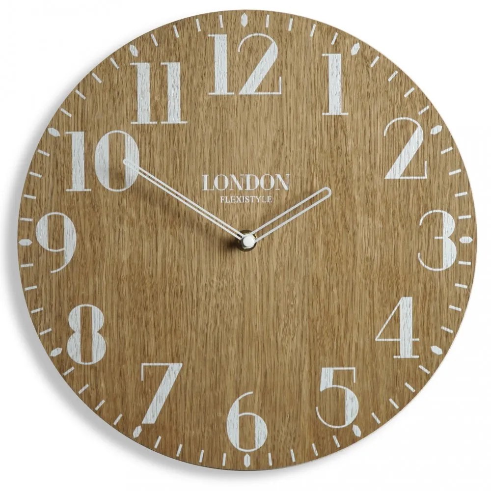 Orologio decorativo in stile retrò LONDYN RETRO WOOD 30cm