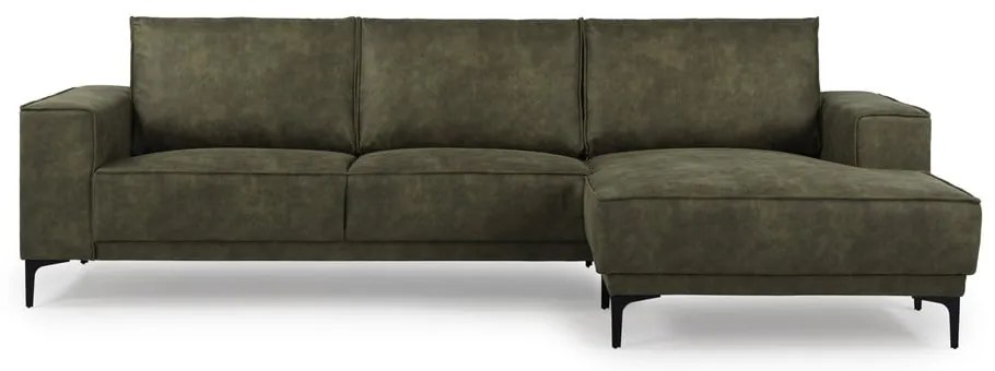 Divano angolare verde in similpelle (angolo destro) Copenhagen - Scandic