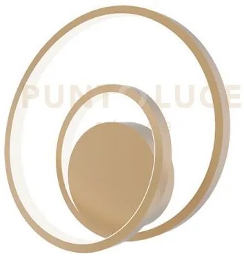 Applique a parete led lieve oro 20w 2720lm cct 3000k 4000k 6500k 30...