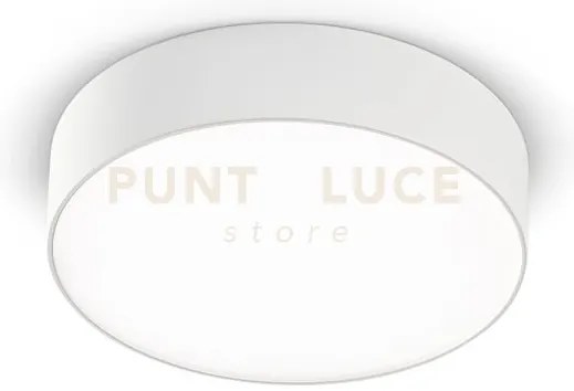 Gpl260c- plafoniera in alluminio bianco a led 3000k 1200lm 16w d.17...
