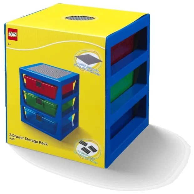 Organizer per giochi da bambini blu scuro in plastica 35x33x38 cm Storage – LEGO®