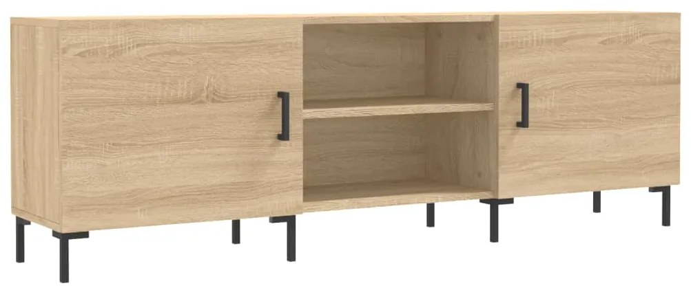 Mobile porta tv rovere sonoma 150x30x50 cm in legno multistrato