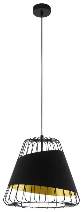 Lampadario Glamour Austell nero E27 EGLO