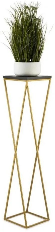 Portafiori LOFT 100x24 cm oro/nero