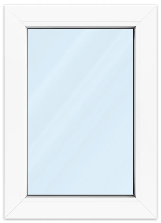 Finestra in PVC 50x70 cm, aluplast IDEAL 4000, bianco, 500x700 mm, vetri fissi, configurazione individuale