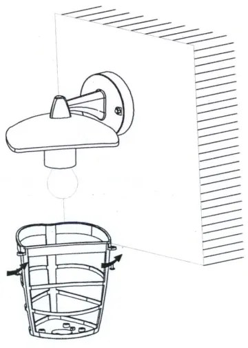 Eglo 93095 - Applique a LED da esterno ALORIA 1xE27/8,5W/230V IP44