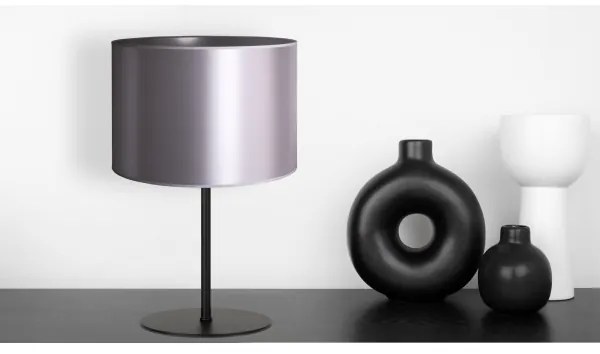 Duolla - Lampada da tavolo CANNES 1xE14/15W/230V diametro 20 cm argento/nero
