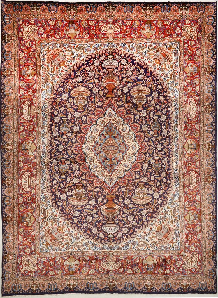 Kashan Tappeto 290x390 (Iran) Annodato A Mano