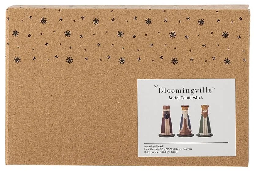 Portacandele in set in legno a tema natalizio 3 pz Betiel – Bloomingville