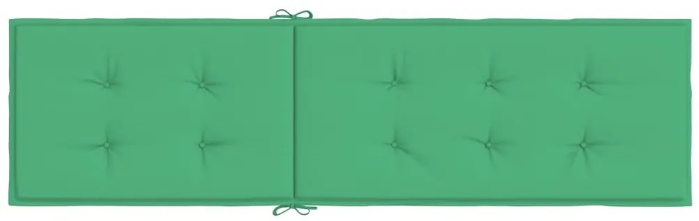 Cuscino per Sdraio Verde (75+105)x50x3 cm