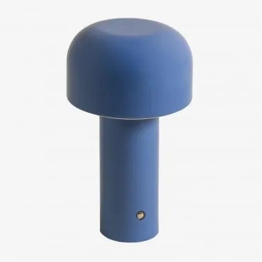 Lampada Da Tavolo Led In Metallo Senza Fili Loentia Ken Blue - Sklum