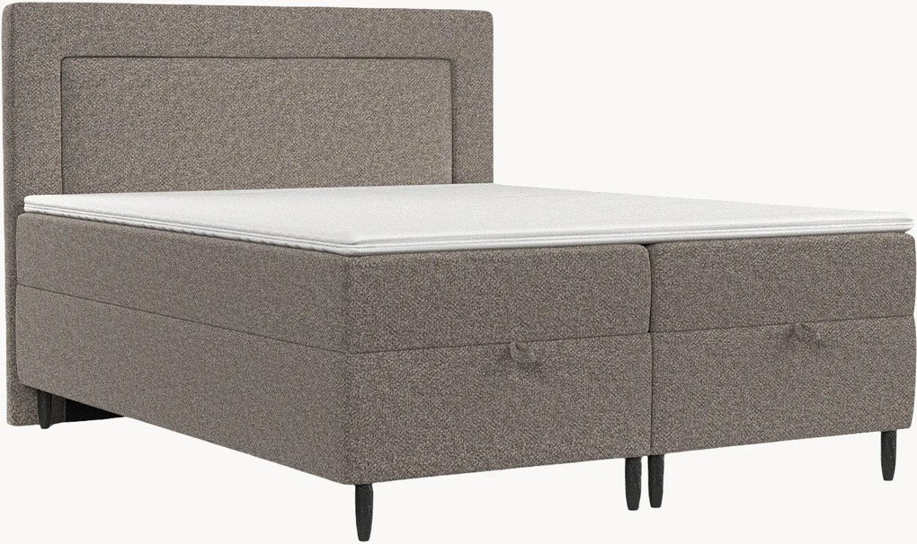 Letto boxspring fatto a mano con contenitore Nea, H3
