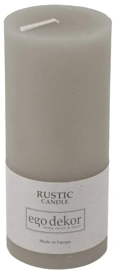 Candela grigio ruggine, durata di combustione 58 h Rustic - Rustic candles by Ego dekor