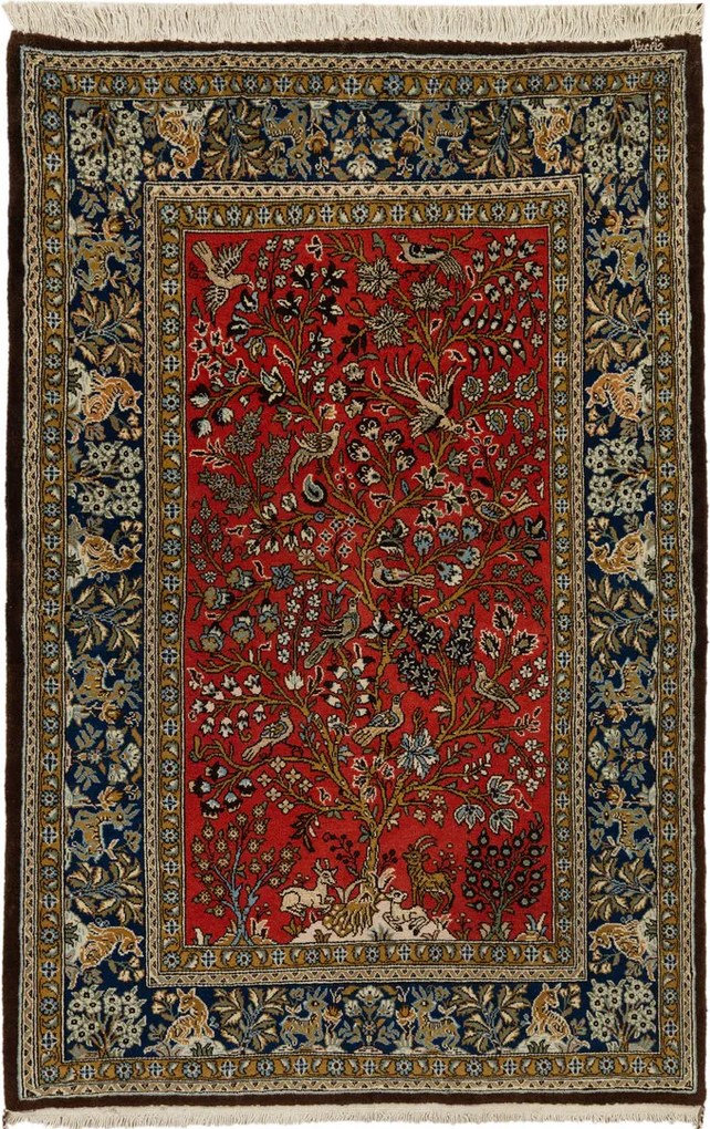 Ghom Tappeto 100x160 (Iran) Annodato A Mano