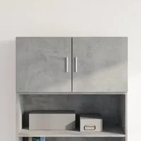 Mobile a Parete Grigio Cemento 80x42,5x40 cm Legno Multistrato 846127