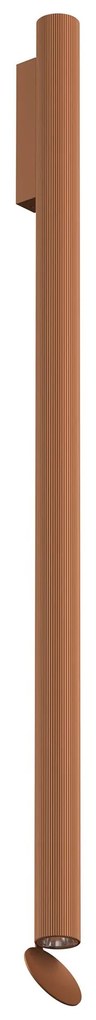 Flos Flauta H1000 Riga Lampada indoor 100 cm Da Parete a biemissione in alluminio Anodized copper