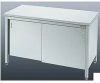 Tavolo 140x70x85 acciaio inox 304 armadiato cucina ristorante pizzeria RS5432