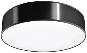 Plafoniera da Soffitto Rotonda in PVC 3xE27 ARENA 45 Nera da interno