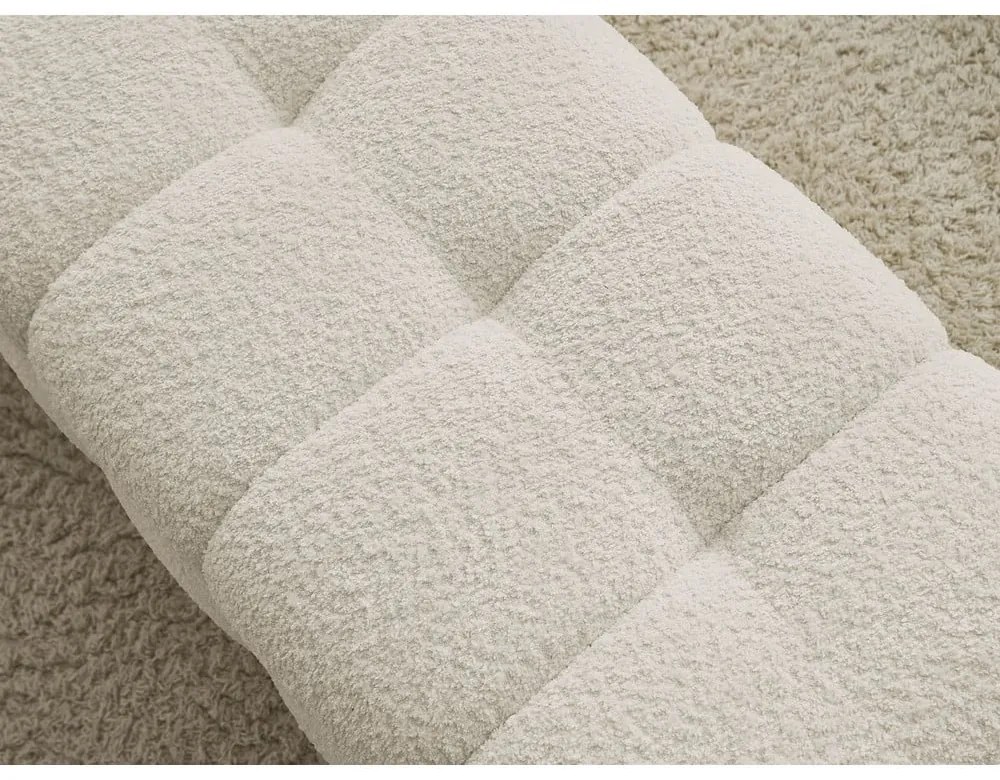 Panca beige in tessuto bouclé Mont Blanc - Bobochic Paris