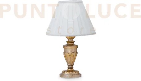Firenze lampada da appoggio 1 luce attacco e 14 oro antichizzato