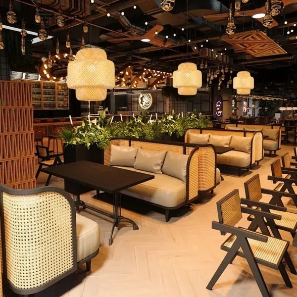 Immax 08267L - Lampadario a sospensione con filo HILO 1xE27/40W/230V diametro 38 cm bambù