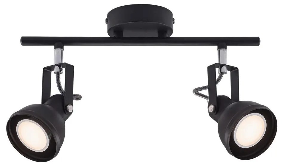 Nordlux - Faretto ASLAK 2xGU10/35W/230V nero