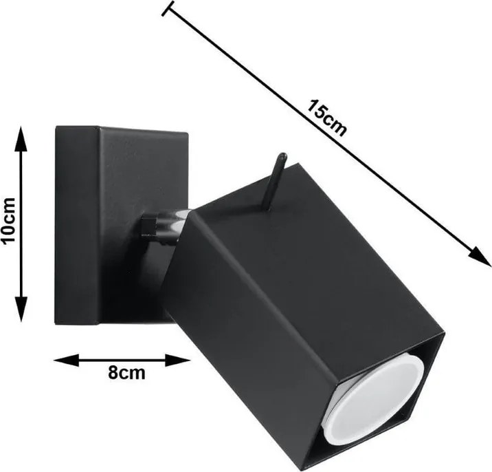 Plafoniera da Soffitto GU10 MERIDA Orientabile in Acciaio