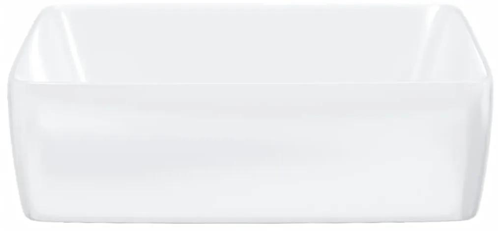 Lavandino Bianco 48x37x13 cm in Ceramica Rettangolare
