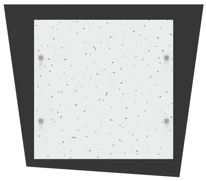 Plafoniera LED Skinny nero IP20 bianco naturale, 2794 lumen LUMICOM