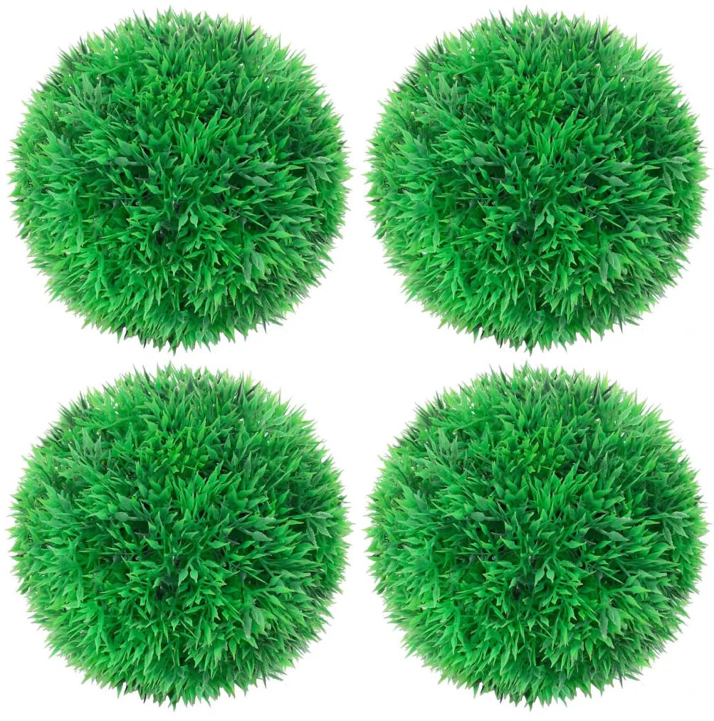 Sfere Di Bosso Artificiale 4 Pz 12 Cm /