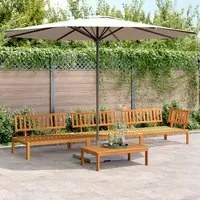 Set Divano Pallet da Giardino 4 pz in Legno Massello di Acacia 3209428