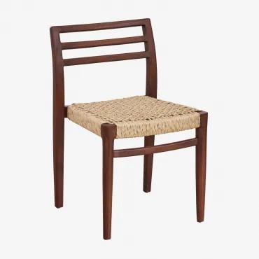 Confezione da 2 sedie da giardino in legno di teak Lulea legno di - Sklum