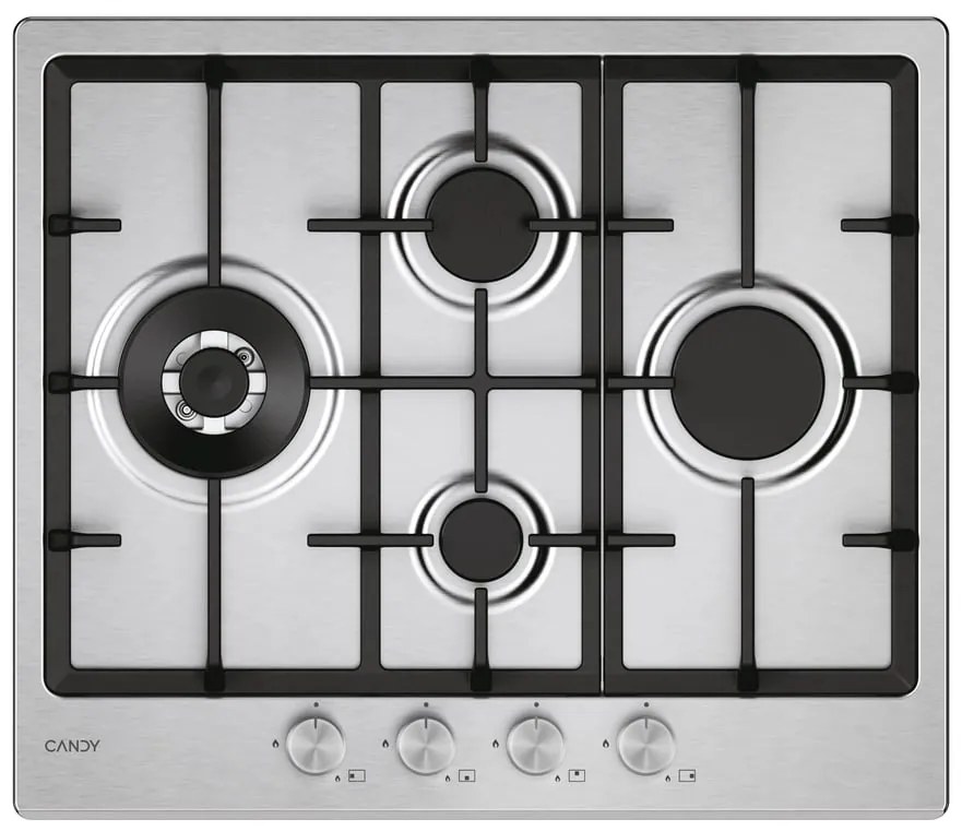 Piano cottura 4 fuochi CHG6D4WTX GHISA INOX CANDY inox