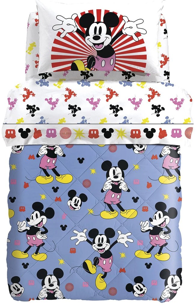 Trapunta in Cotone Mickey Fantasy Piazza e Mezza Warner Bros