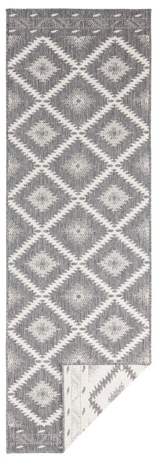 Tappeto da esterno grigio e crema , 80 x 350 cm Malibu - NORTHRUGS