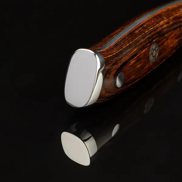 Gudaro - Coltello da cucina per frutta in acciaio damascato FENG 3,5", 67 strati d'acciaio, lunghezza 9,5 cm