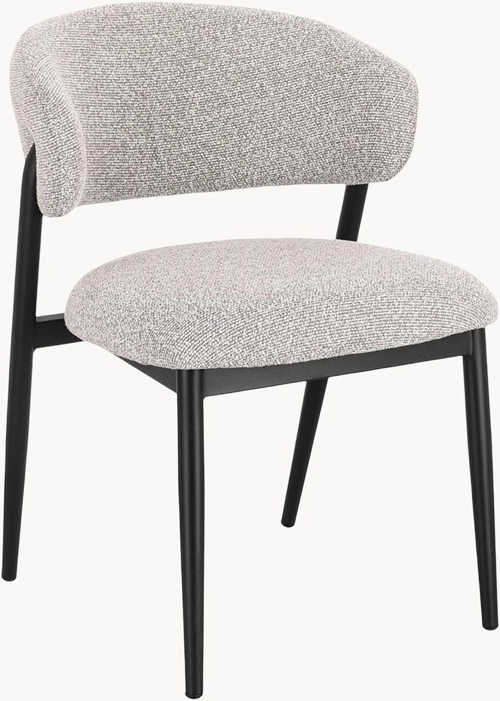 Set di 2 sedie da pranzo in bouclé Cassandra