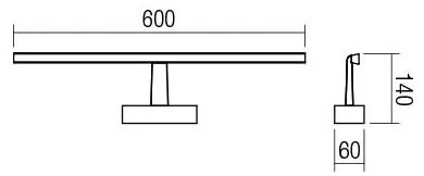 Redo 01-1674 - Illuminazione a LED per specchi da bagno NEPTUNE LED/12W/230V IP44