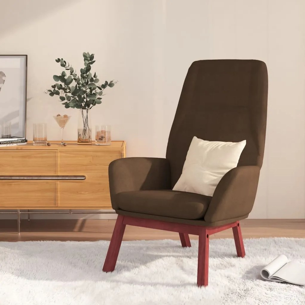 Poltrona Relax Marrone İn Tessuto /