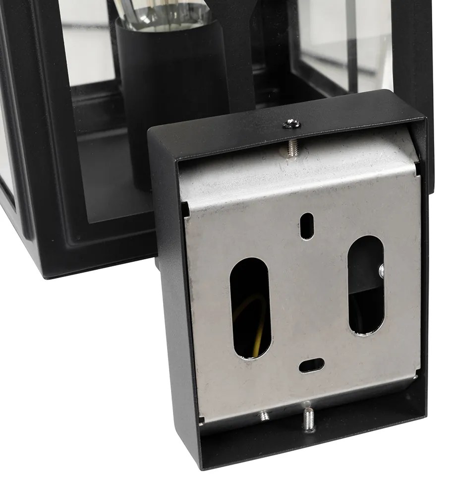 Lampada da parete per esterni classica nera IP44 - Dover