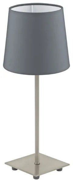 Eglo 54906 - Lampada da tavolo LED 1xE14/6W/230V grigio/cromo