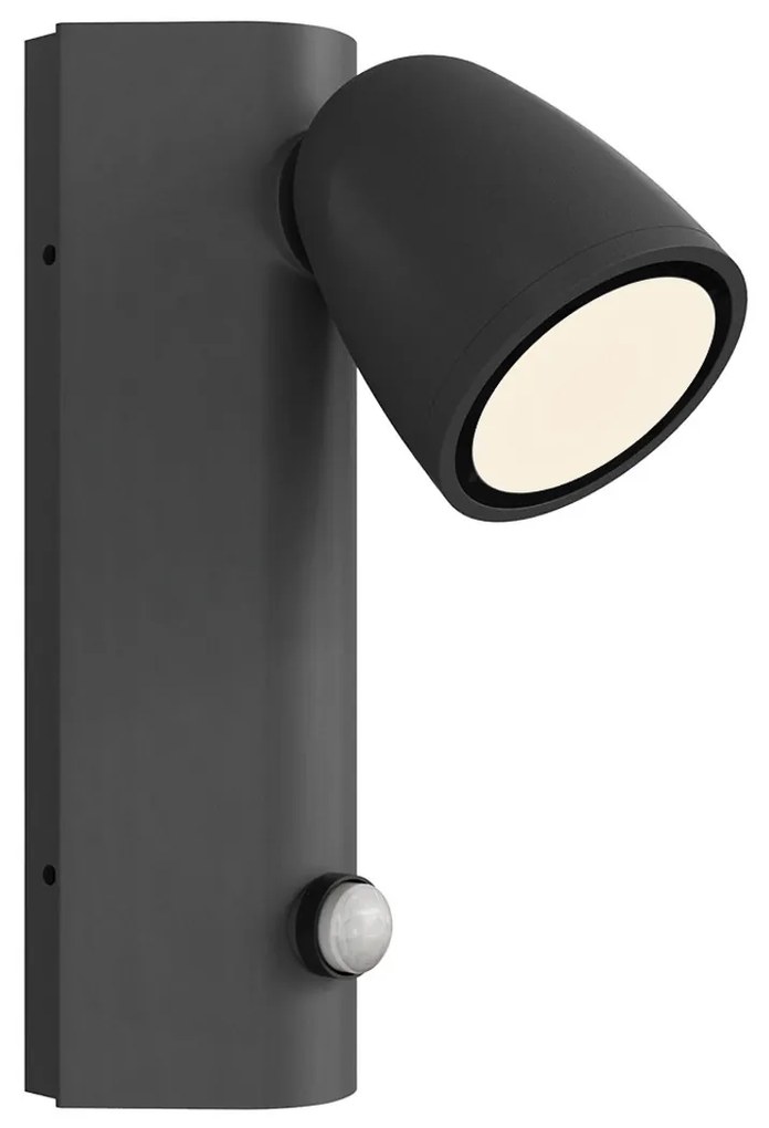 Applique da Esterno GU10 IP65 con Sensore Movimento AXIS - Grigia