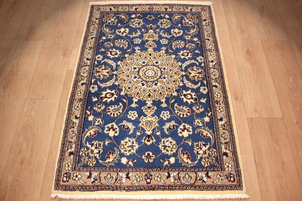 Nain Tappeto 90 x 130 (Iran) Annodato A Mano