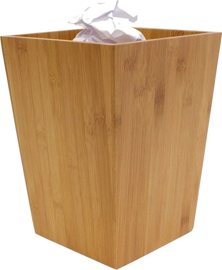 Cestino per la spazzatura di colore naturale in bambù 3 l – MSV